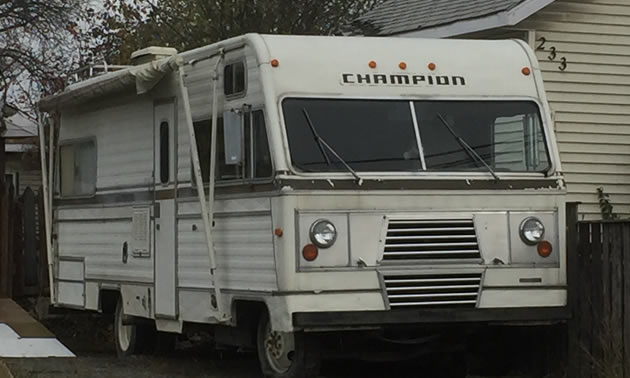 A Dodge Champion motorhome.