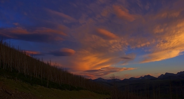 Sunset in Blairmore, Alberta