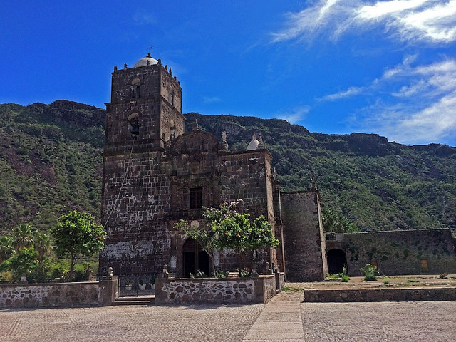 Mission San Javier—a beautiful stone mission considered to be the crown jewel of all of the remaining Baja missions.