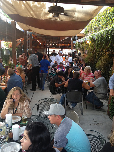 One of Rubias main attractions, along with microbrewery beer and traditional Mexican fare, is its spacious outdoor patio. 