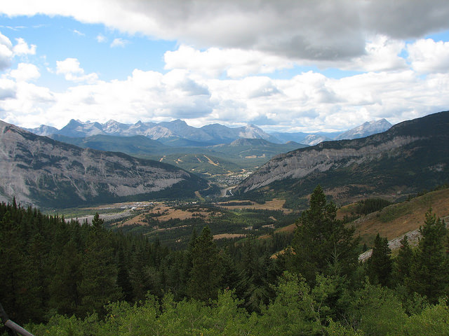 Pictured is the Crowsnest Pass from Peter Sherrington's eagle observation post at the south end of Livingstone Ridge.