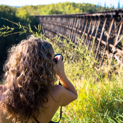 The old trestle at Pouce Coupe