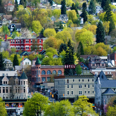 Nelson's downtown area