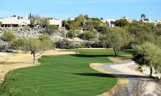 Hole #18, Par 5, 513 yards.