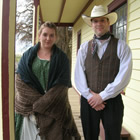 Interpreters in period clothing at the Historic Hat Creek Ranch.