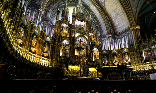 Full-time RVers get to explore some of Canada’s most immaculate architecture, like this cathedral in Montreal.