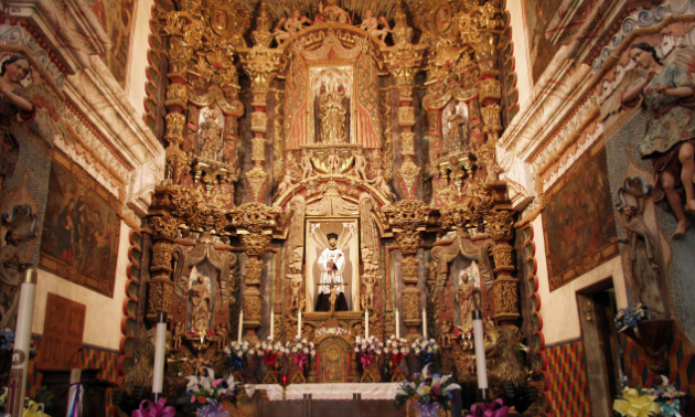 The Mission San Xavier del Bac alter is a sight to behold, preferably in person.