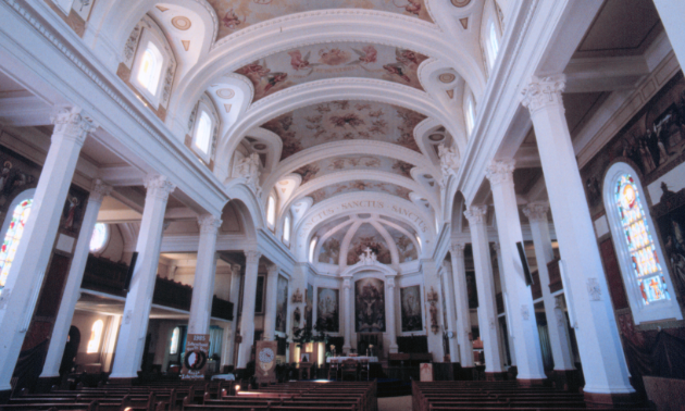 The Gravelbourg co-cathedral is filled with paintings by French-born parish priest Father Charles Maillard. 