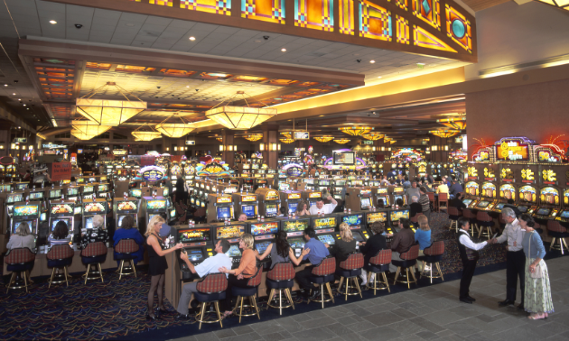 Patrons gamble at the Pala Casino Resort and Spa.