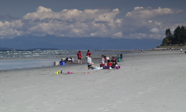 The sandy paradise of Qualicum Beach