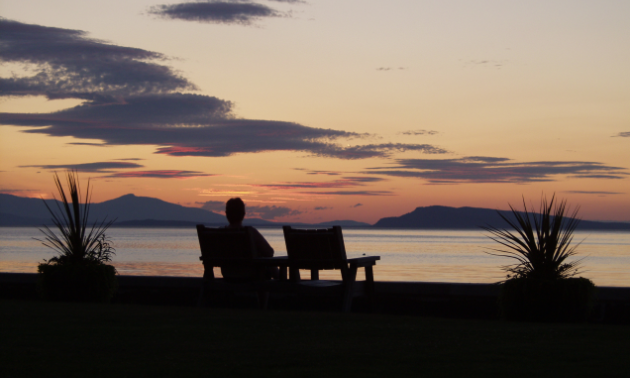 Qualicum Beach at sunset