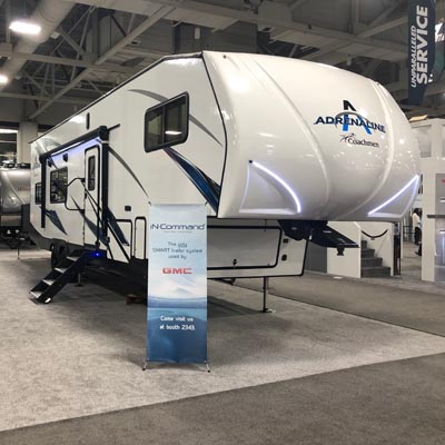 Coachmen RV's first-ever Adrenaline Fifth Wheel, outfitted with innovative products from ASA Electronics. 