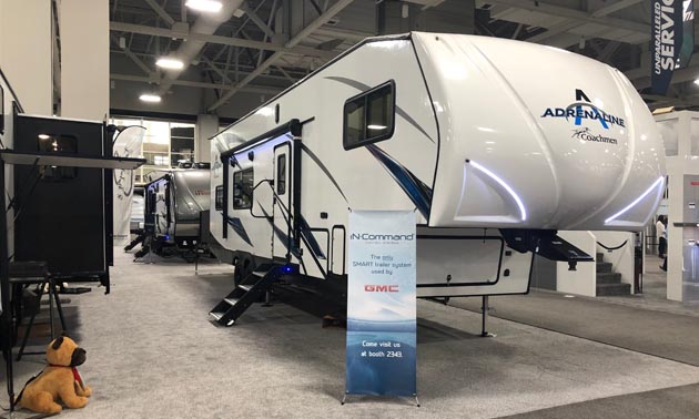 Coachmen RV's first-ever Adrenaline Fifth Wheel, outfitted with innovative products from ASA Electronics. 