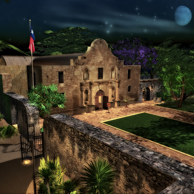 The Alamo historical site in San Antonio, Texas