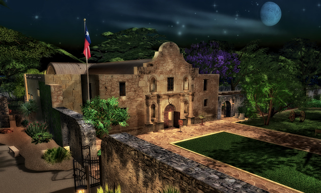 The Alamo historical site in San Antonio, Texas