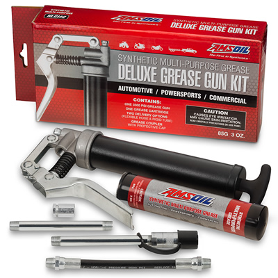 Picture of Amsoil grease gun kit. 
