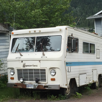 A vintage Haico Aquarius motorhome, spotted in Nelson, B.C. 