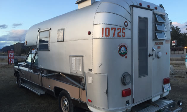 An Avion truck camper. 