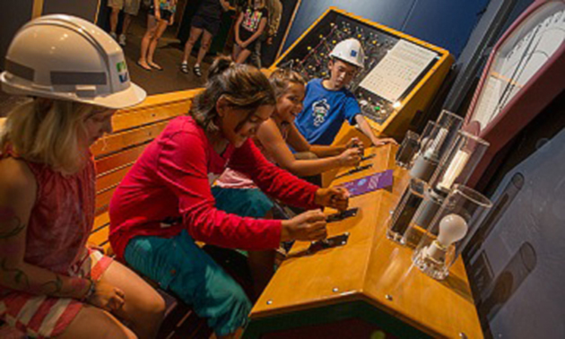 The kids interactive area at BC Hydro Stave Falls Visitor Centre 