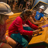 The kids interactive area at BC Hydro Stave Falls Visitor Centre 