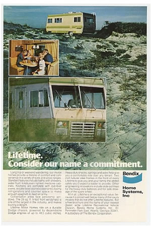 A vintage Bendix Lifetime advertisement. 