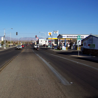 A view of 4th Street East, Benson, Arizona.