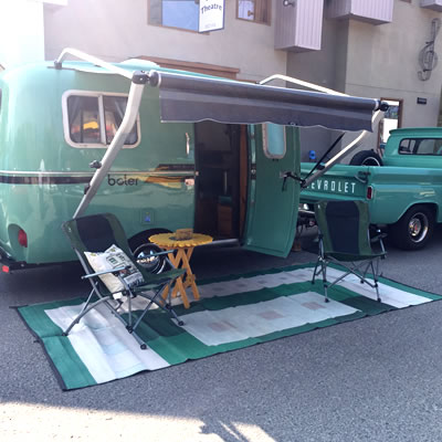 Fully restored 1979 Boler trailer and 1962 Chevy pickup truck