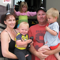 The Anthony-Martin family from southern Alberta