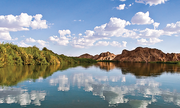 landscape along the Colorado River near Yuma, Arizona