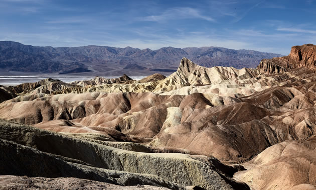 Zabrisky Point is the most visited viewpoint in Death Valley.