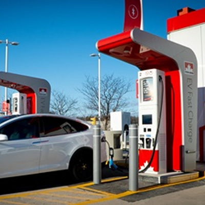 Petro-Canada EV fast charger located in Milton, ON.