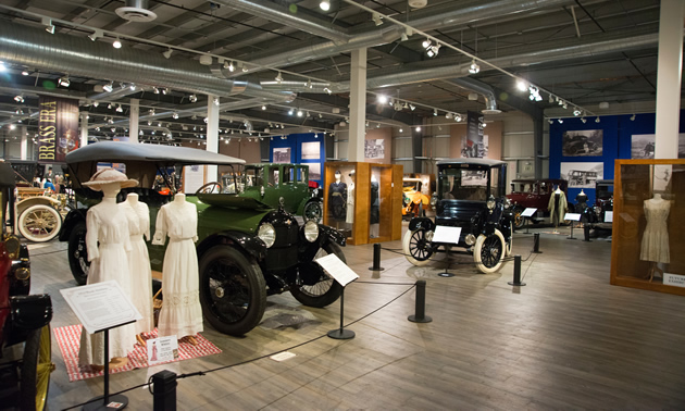 The Fountainhead Antique Auto Museum houses over 85 vehicles, including some of Alaska's earliest cars.