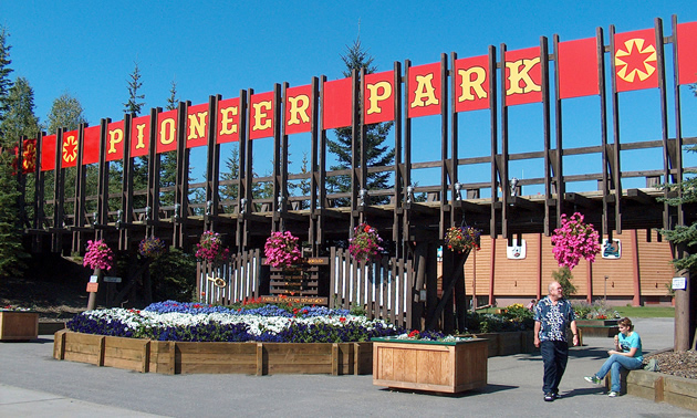 Pioneer Park Entrance. 