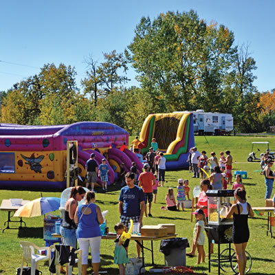 Making memories: Families enjoy a day of fun at Pine Lake campground.