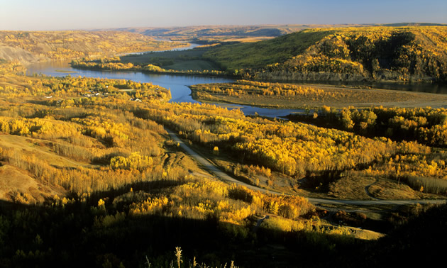 Peace River from above.