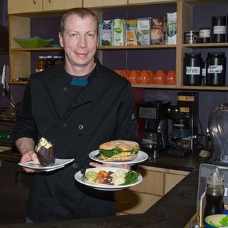 Kevin Friesen, chef at Down to Earth Health Shop and Cafe in Fort Nelson, B.C. 