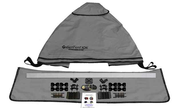 GenTent manufactures custom covers to fit 2,000 different generators.