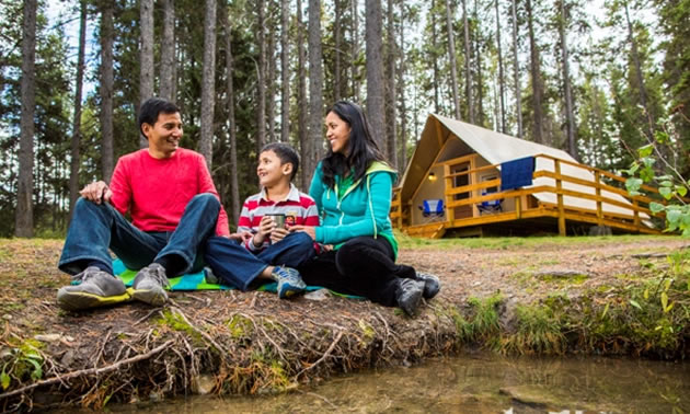 This rustic campground is tucked away on the magical shores of Two Jack Lake in Banff National Park.