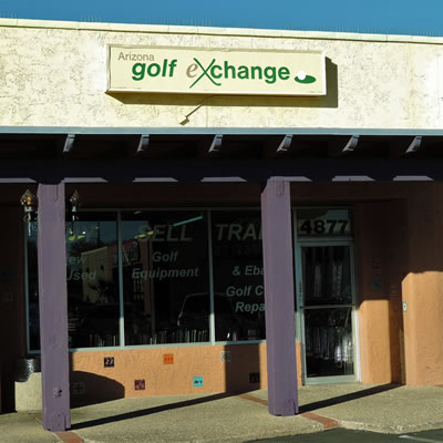 The outside of the Arizona Golf Exchange store in Tucson, Arizona