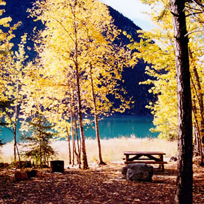 A beautiful site at BC Hydro's Gun Creek campground near Lillooet.