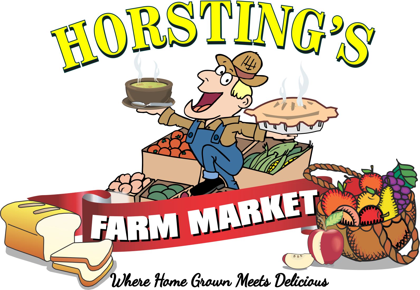 Horsting Farm Market logo.