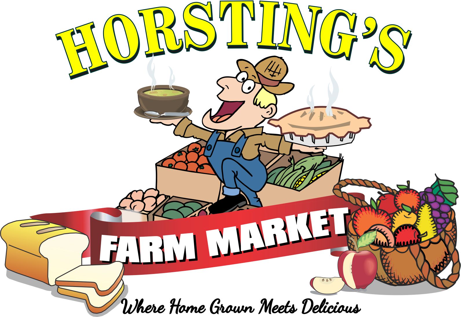 Horsting Farm Market logo. 