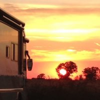 After a couple of cold days, this fabulous sunset just warm us up. We stayed two days at this great campground in our 2012- 30 ft Arctic Fox, the best way to travel and visit the country.