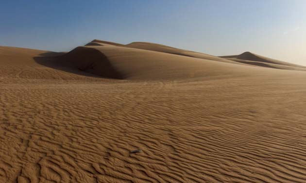 The Imperial Sand Dunes are the largest mass of sand dunes in California.