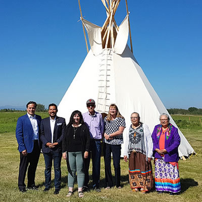 Indigenous tourism partners gather at the Tsuut’ina Nation Culture Museum to announce the formation of Indigenous Tourism Alberta.