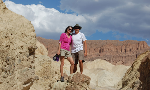Janet and Jeff at Death Valley National Park. 
