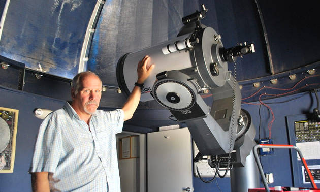 Ken Klein, the resident 'astronerd' at the Butterfield RV Resort.