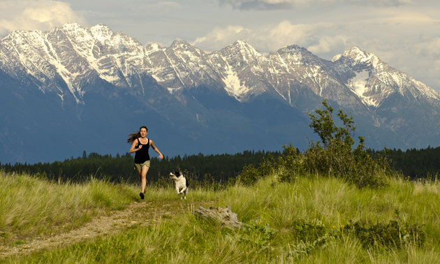 running through rocky mountain kimberley trails