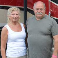 Lorraine and Larry Layden at Fairmont Hot Springs Resort RV Park