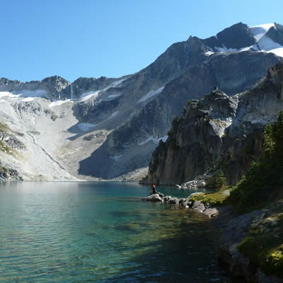 One of the many gorgeous lake vistas that surround Lillooet, B.C.